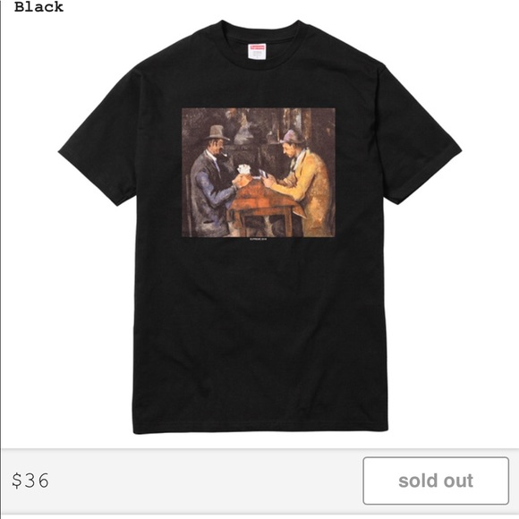 supreme card tee